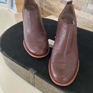 Ecco Rich Brown Leather Ankle Boots